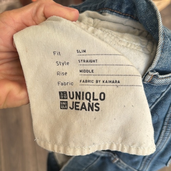 UNIQLO JEANS slim straight leg midrise size 31
FABRIC BY KAIHARA - Picture 6 of 12